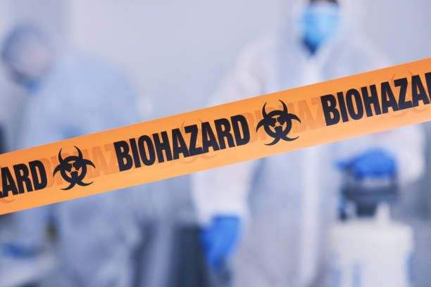 Professional Biohazard Cleanup technician working in Monrovia, MD